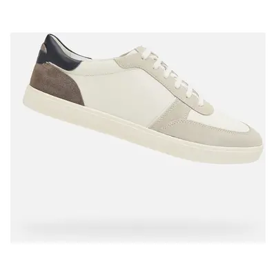 Cream men's sneakers Geox Avola - Men's