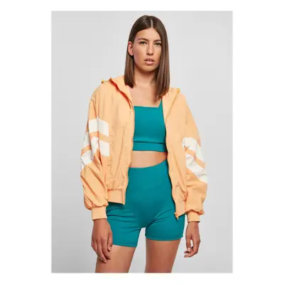 Women's Crinkle Batwing Col.Jacket Paleoorange/White Sand