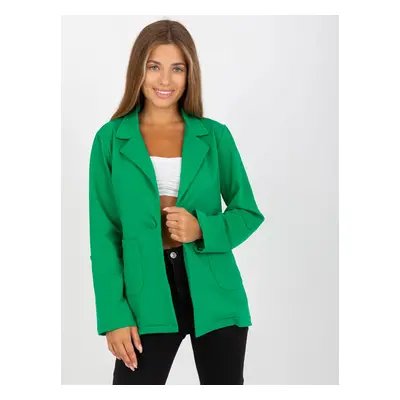 Green tracksuit jacket with RUE PARIS fastening