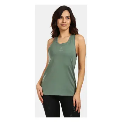 Women's sports tank top Kilpi LANCA-W Khaki