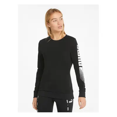 Black Womens Sports Sweatshirt Puma - Women