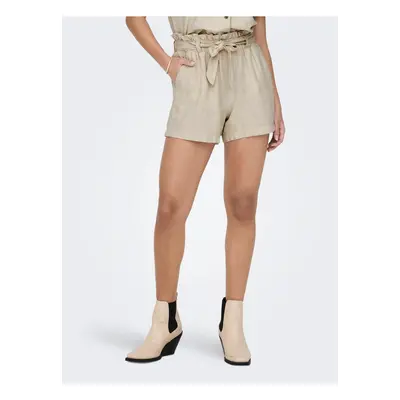 Beige Women's Linen Shorts JDY Say - Women