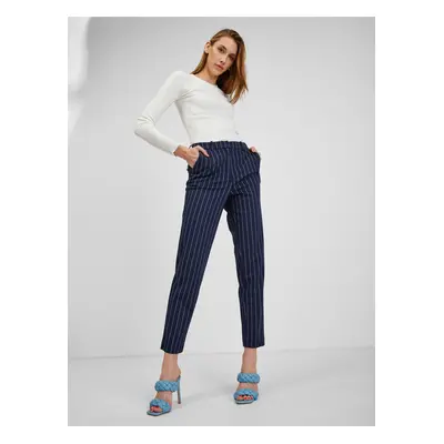 Orsay Dark blue ladies striped trousers - Women