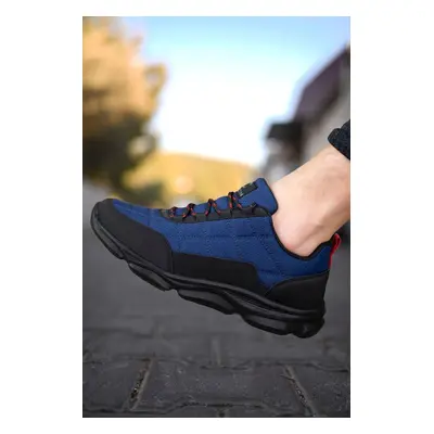 Riccon Navy Blue Red Men's Sneakers