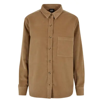 Women's corduroy oversized shirt warmsand