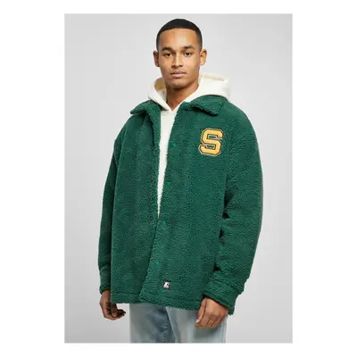 Starter Sherpa Shirt Jacket darkfreshgreen