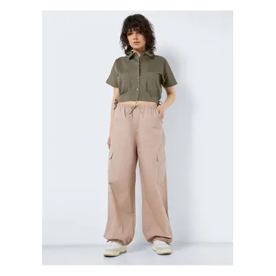 Beige Women's Trousers Noisy May Pinar - Women