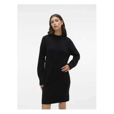 Black women's sweater dress VERO MODA Goldneedle - Women