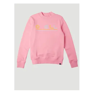 ONeill Pink Girl Patterned Sweatshirt O'Neill All Year Crew - Girls