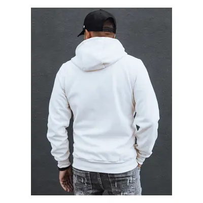 Men's Hooded Sweatshirt White Dstreet