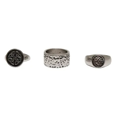 3-Pack Ring Set - Silver Color