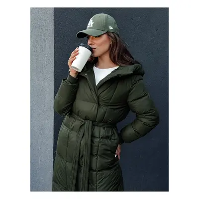 Quilted women's coat CLOUTIQUE green Dstreet