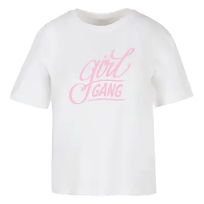 Women's T-shirt Girl Gang Wording white