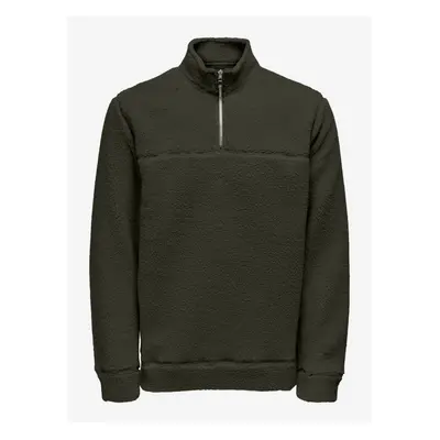 Men's Dark Green Sweatshirt ONLY & SONS Remy - Men