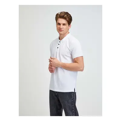 White Mens Polo T-Shirt Alpine Pro Sedar - Men