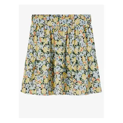 Yellow Girly Floral Skirt name it Dunic - unisex