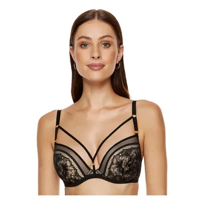 Gwen lace push-up bra with straps