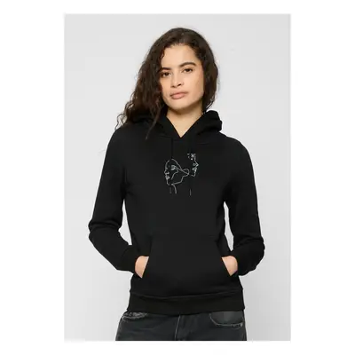 Women's Black One Line Fit Hooded Jacket