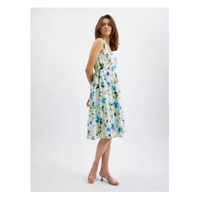 Orsay Blue-cream Women's Flowered Dress - Women