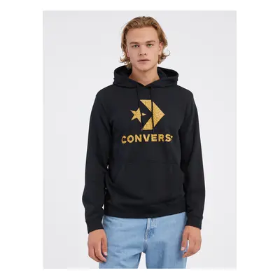 Black Unisex Hoodie Converse Go-To Star Chevron - Mens