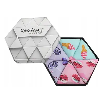 Rainbow Rainbow Socks Sweets In A Box Pairs