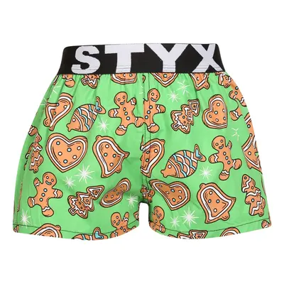 Children's Boxer Shorts Styx Art Sports Rubber Christmas Gingerbread