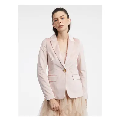 Orsay Light Pink Women's Velvet Jacket - Women's