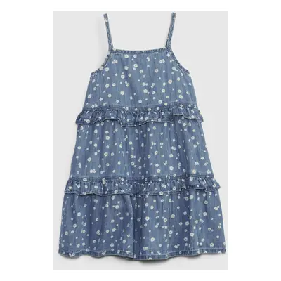 GAP Kids Denim Dress with Frills - Girls