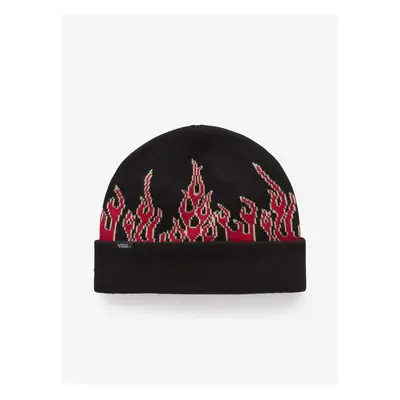 Black boys' cap VANS UP IN FLAMES BEANIE - Boys