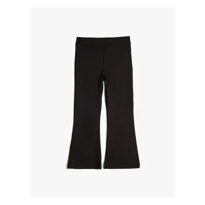 Koton Basic Flared Trousers with Elastic Waist