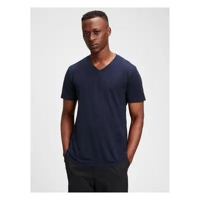 GAP Men's Blue T-shirt classic in t-shirt