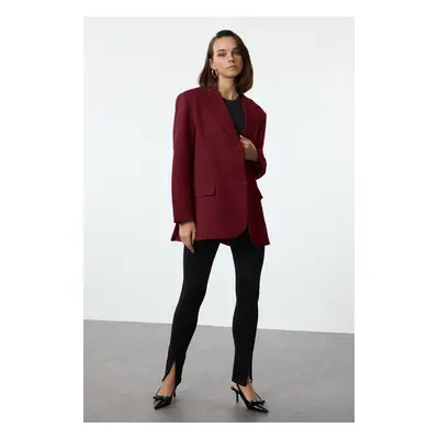 Trendyol Claret Red Extra Oversize Blazer Jacket