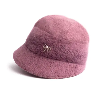 Art Of Polo Woman's Beret cz23394-2 Grey Pink