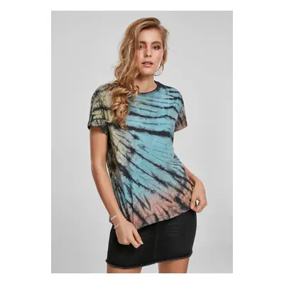 Women's T-shirt Tie Dye Boyfriend Tee black