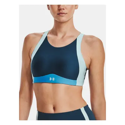 Under Armour Bra UA Infinity Mid High Neck Shine-BLU - Women