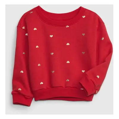 GAP Kids ́s sweatshirt with hearts - Girls