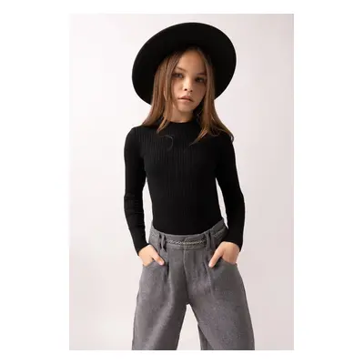 DEFACTO Girl Regular Fit Crew Neck Sweater