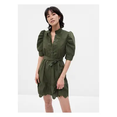 GAP Mini Dress with Puff Sleeves - Women's