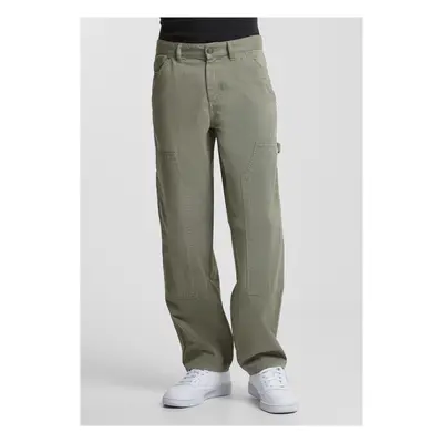 Men's Twill Double Knee Light Green Pants