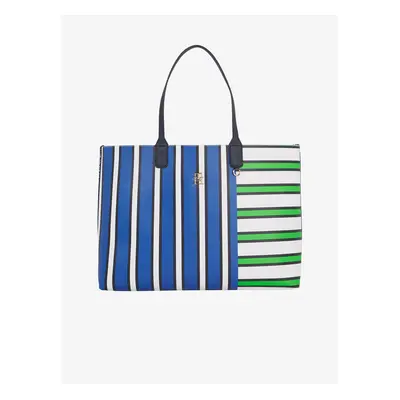 Green-Blue Ladies Striped Shopper Tommy Hilfiger - Women