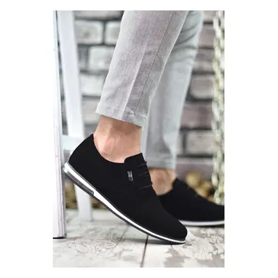 Riccon Black and White Men's Casual