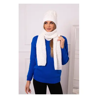 Women's set with scarf Jowita K360 white