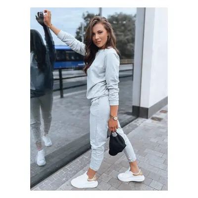 Women's tracksuit MILIAN light gray Dstreet z