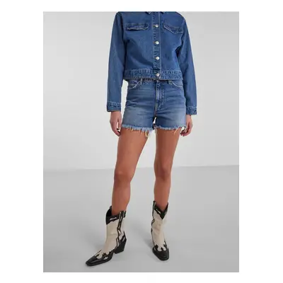 Women's Blue Denim Shorts Pieces Tulla - Women