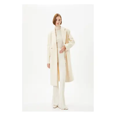 Koton Women Ecru Coat