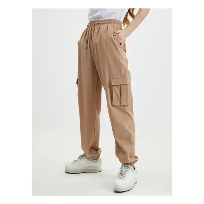 Light brown women's sweatpants Noisy May Kirby - Women