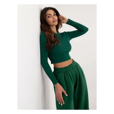 Dark green two-piece cotton base set