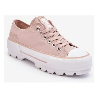 Fabric Platform Sneakers Big Star LL274151 Nude