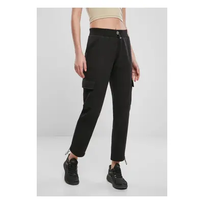 Women's Cargo Terry Pants Black