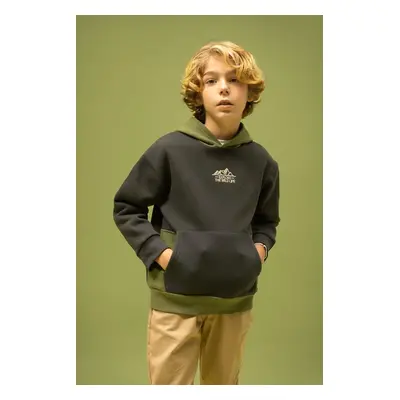 DEFACTO Boy Oversize Fit Hooded Thick Sweatshirt